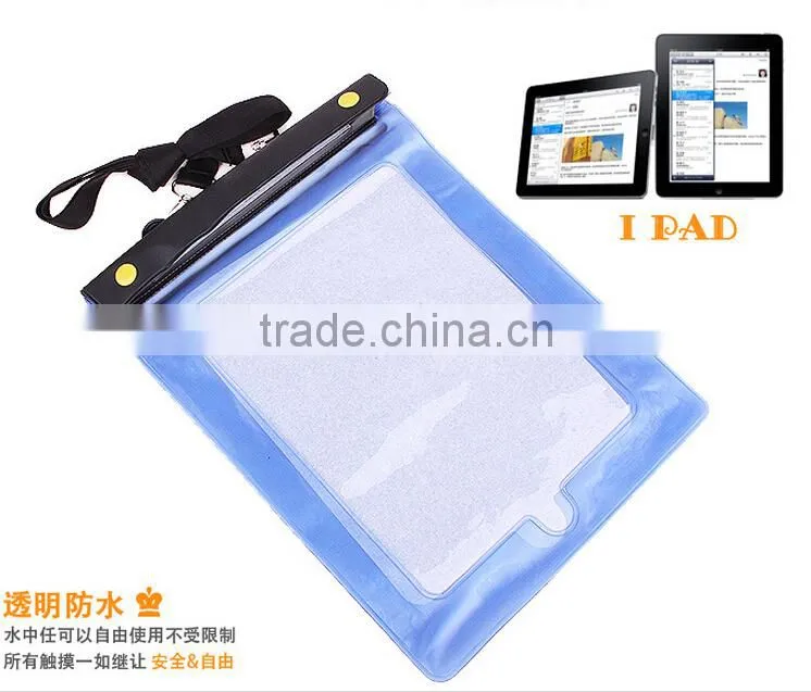2015 high qulaity personalized PVC waterproof zip lock bag for pad