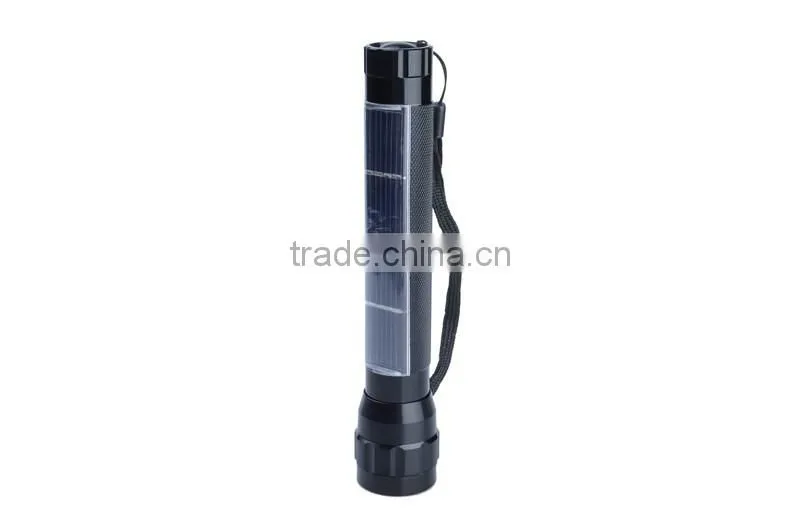 rechargeable multifunction flashlight solar led flashlight