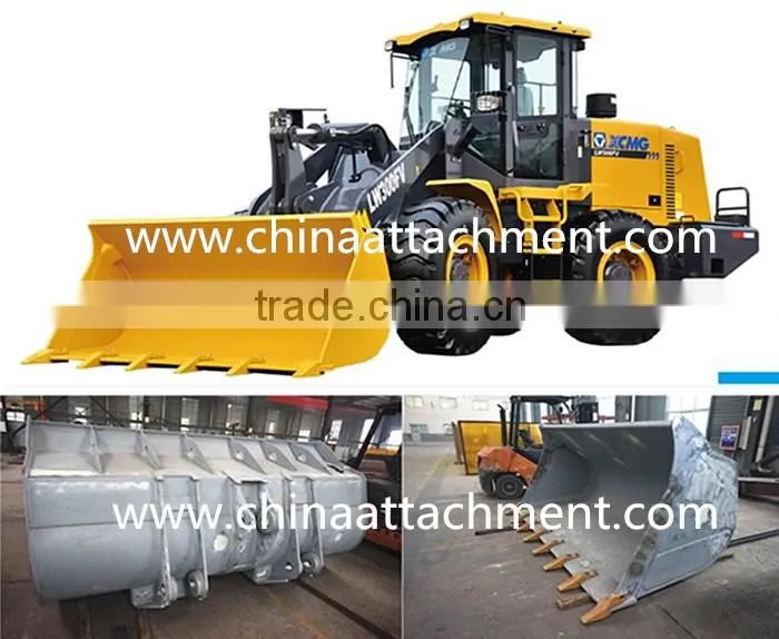 XCMG LW500FV Wheel loader buckets, Customized LW500FV Wheel loader Standard 2.5-4.5M3 buckets for sale