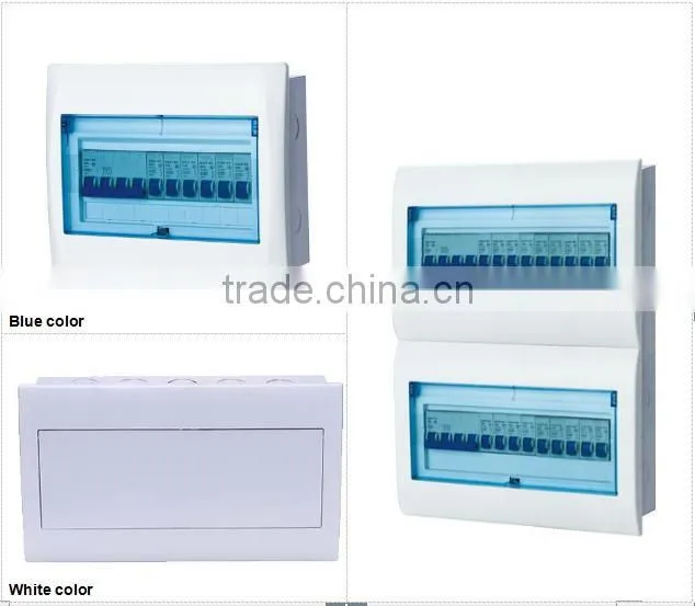 36way double rows 0.7 mm metal box ABS cover electric distribution board