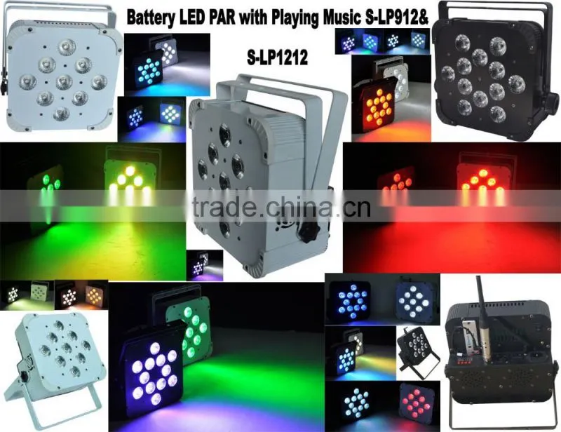 mini par light 12*12w rgbw led battery club light