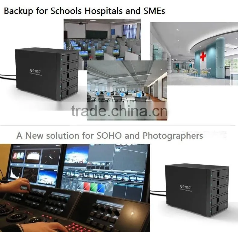 3bay 3.5" SATA HDD RAID enclosure with multi kinds of RIAD mode