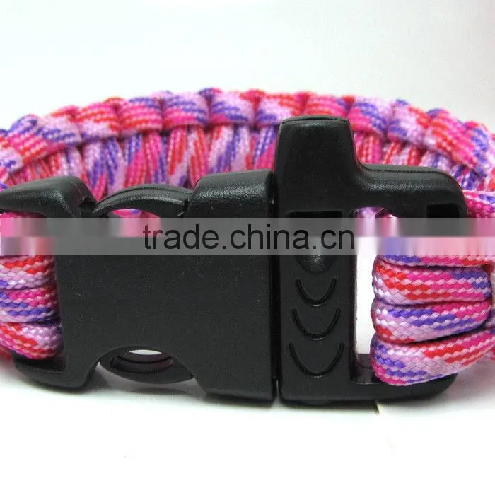 Promotion Outdoors self rescue paracord bracelet survival bracelets