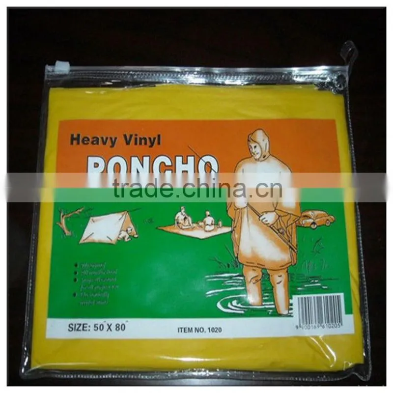 adult plastic rain poncho/raincoat rain poncho/waterproof poncho