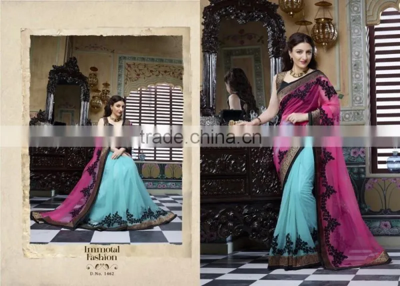 Designer Shiffon Lehenga Style Sarees