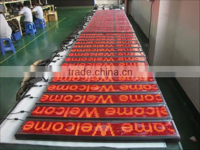 Sinoela full color indoor lights led message board, semi outdoor LED Message panel Multi Lines, advertising led signs display