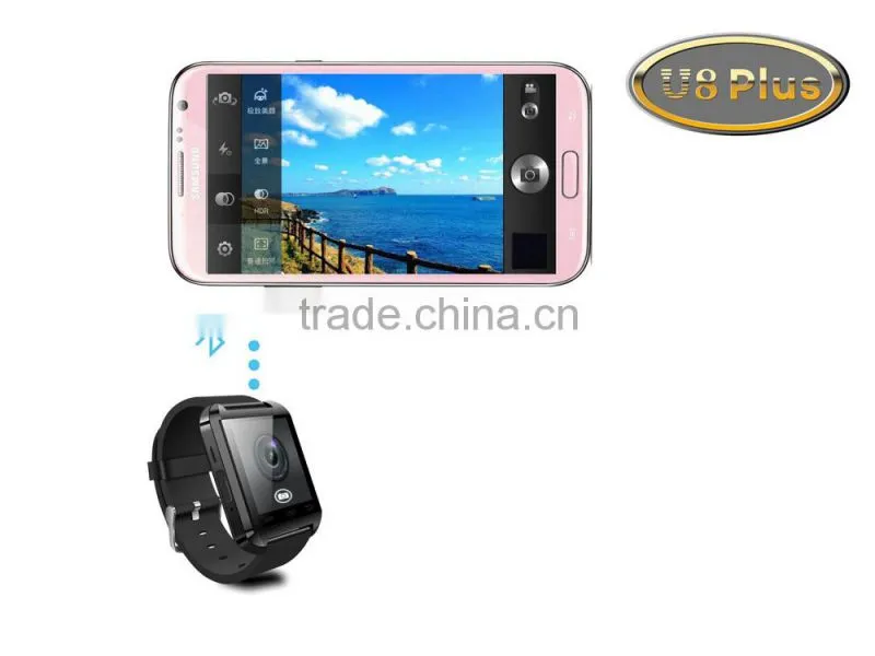 Bluetooth Smart Watch WristWatch U8 Plus Fit for Smartphones IOS Android Apple iphone 5/5C/5S/6 Android Samsung S4/S5/S6/Note4