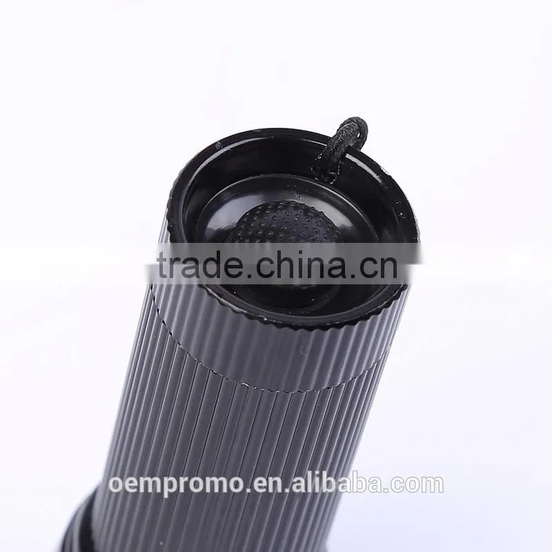 Promotional Mini LED Aluminum LED flashlight with lanyard