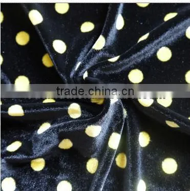 spandex two-way stretch velvet fabric for garments fabric