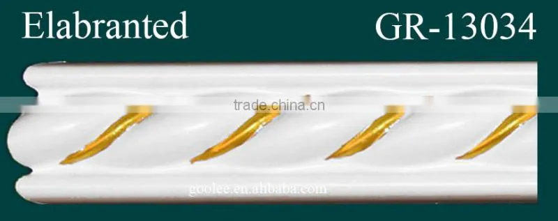 Good Quality European- style Decorative PU Carved Crown Moulding for Ceiling