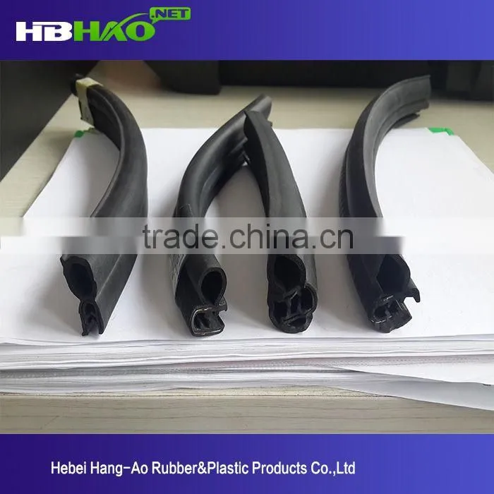 Hypersonic 3M self-adhesive plastic weather rubber seal strip for car