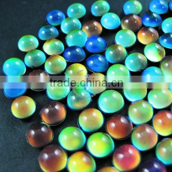 8mm color change round mood cabochon for DIY mood rings,charms supplies fingdings 4110119