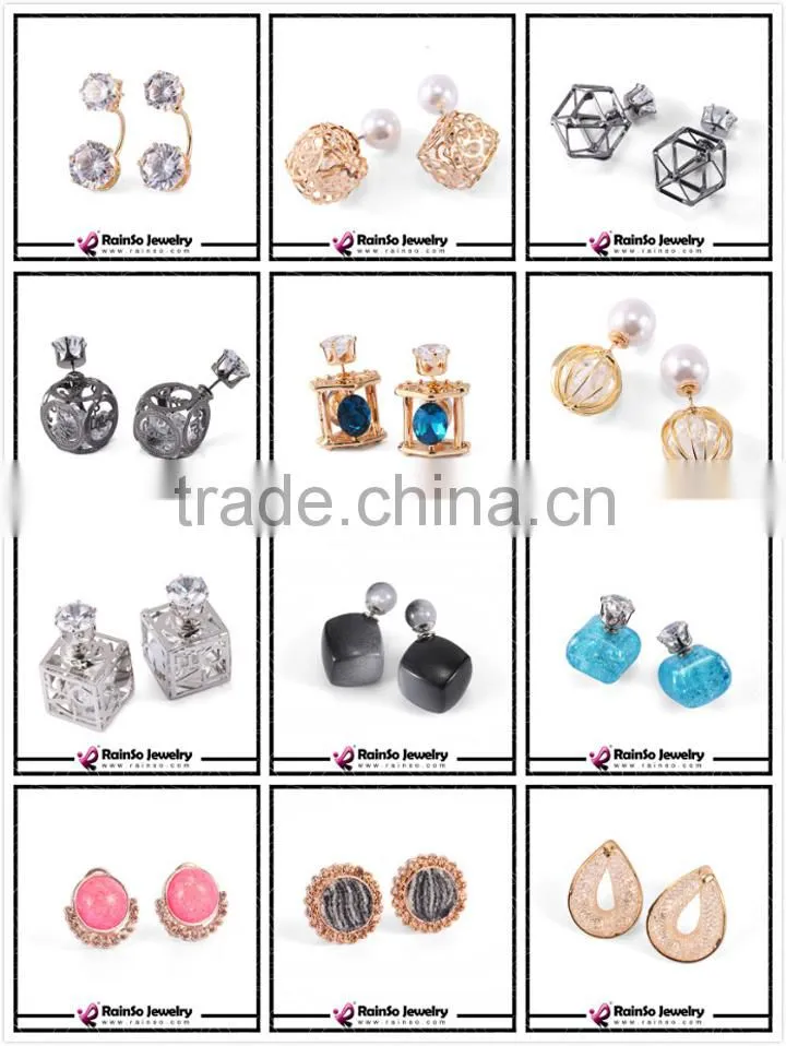 Dream Bottle Resin Balls Double Sided Earrings