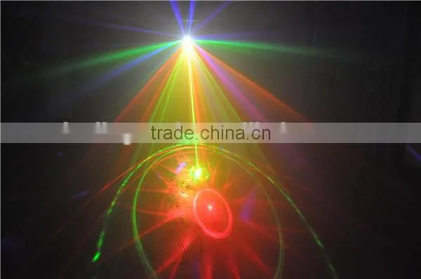 8*3W White Strobe + 5*3W RGBWY LED + RG Laser Light
