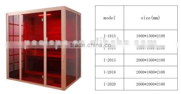 Red Cedar 6 person Sauna Dry Sauna Steam Room for Losing Weight