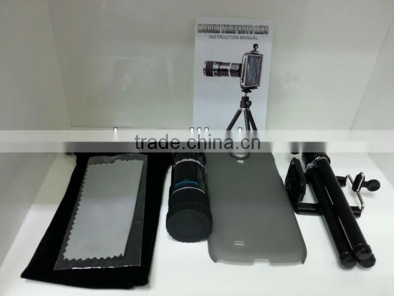 12x Zoom Optical Camera Telescope Lens + Tripod Case For Samsung Galaxy S4