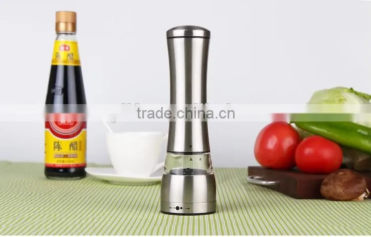 Stainless Steel Pepper Mill Salt and pepper mill glass pepper mill
