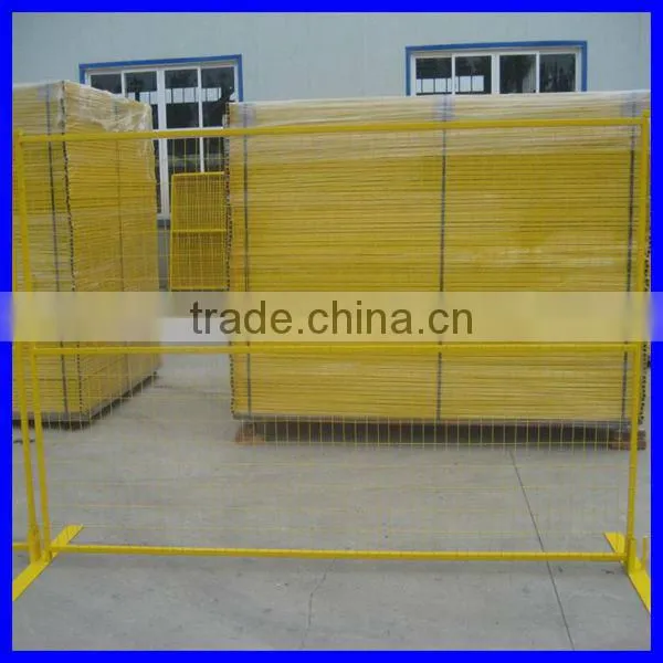Ca-Type Temporary Fence Panels 4mm Wire 50mm by 150mm Mesh Hole Size Yellow Portable Fence
