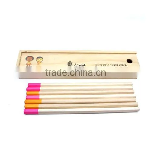 Jumbo Natural wooden pencils triangle