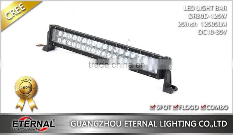 120W 22" 4x4 racing vehicles excavator forklift mining trucks crane bull dozer industrial equipments driving led light bar