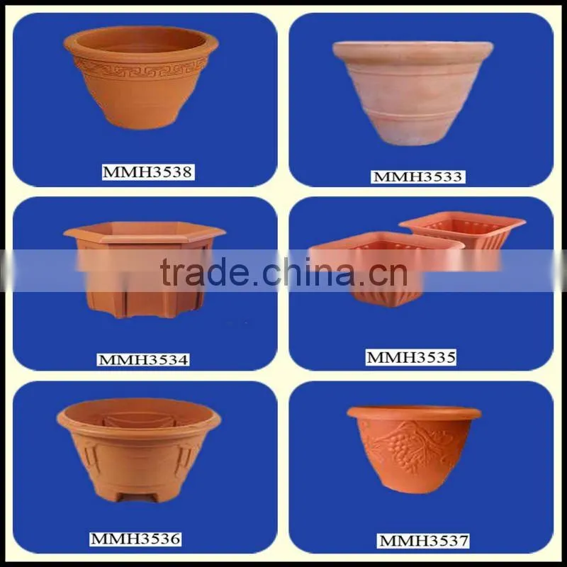 Handmade terracotta indoor tree pots
