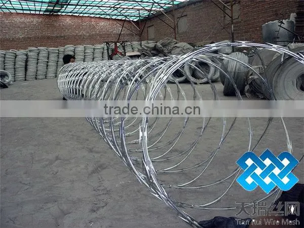 razor barbed wire fence