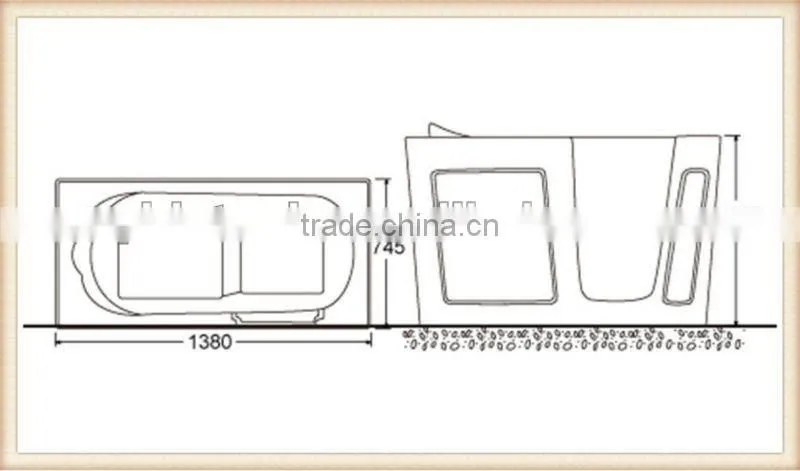 Modern Design Freestanding Bathtub