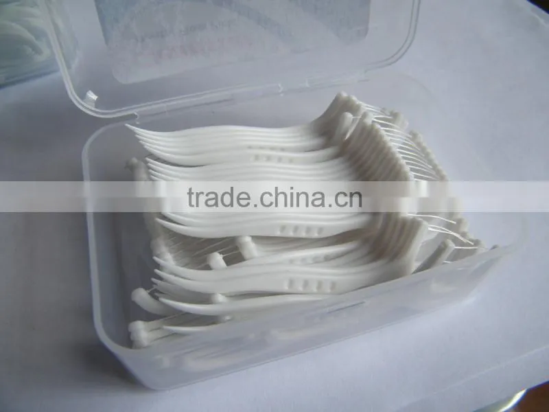 factory in China Bulk Y shape dental floss Pick
