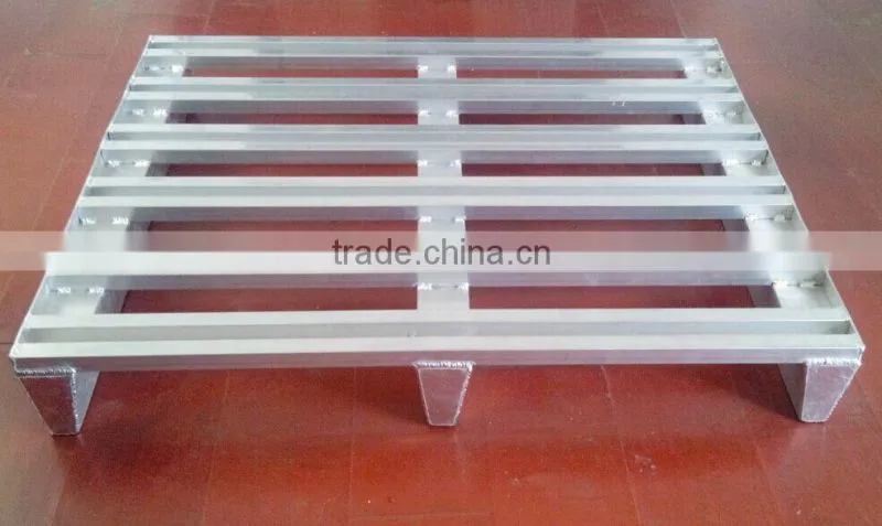 OEM Flat Single-Face Aluminum Pallet two way entry