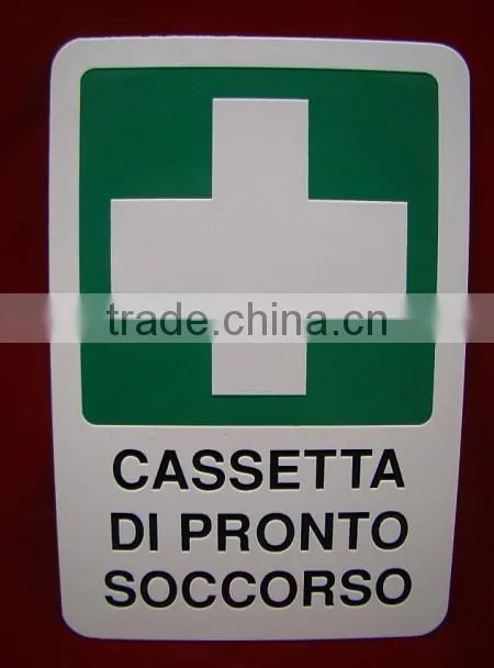 customized hazard metal warning sign