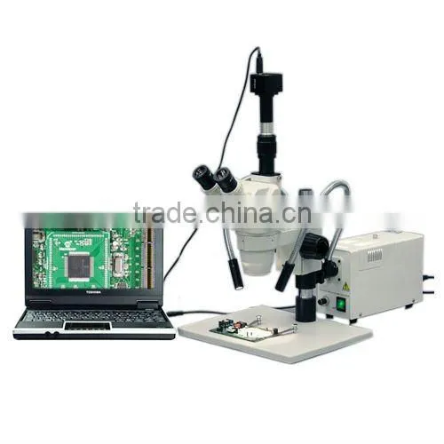 DUAL Pipe Gooseneck Fiber Optic Microscope LED Illuminator 110V / 220V