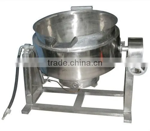 Tilting type beef steam cooking kettle