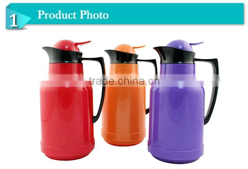 Hot sale ABS plastic thermos glass liner water vacuum coffee jugs(JGAD)