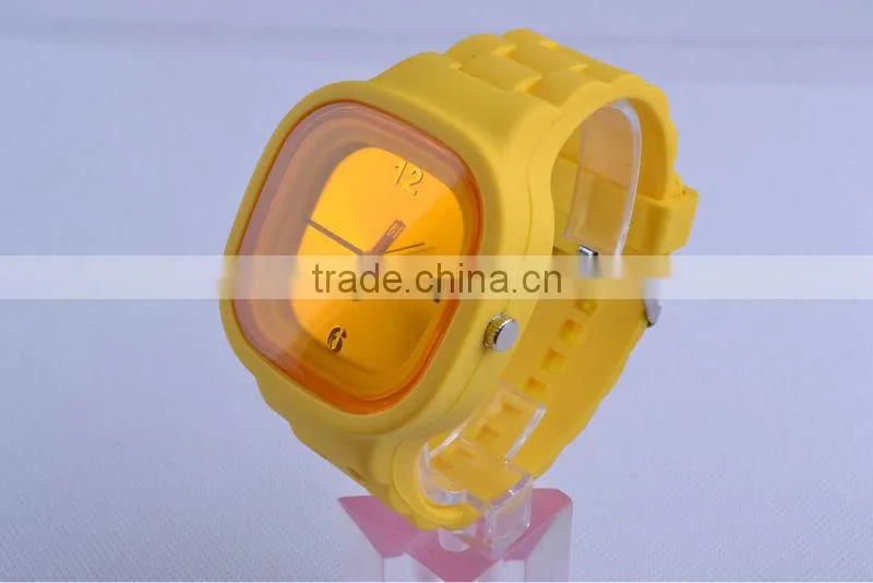 Multicolor fantastic beautiful energy strap silicone watch with analog dispaly