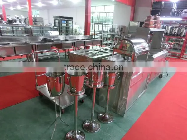 Hot sales strong Stainless Steel Flatbed push cart