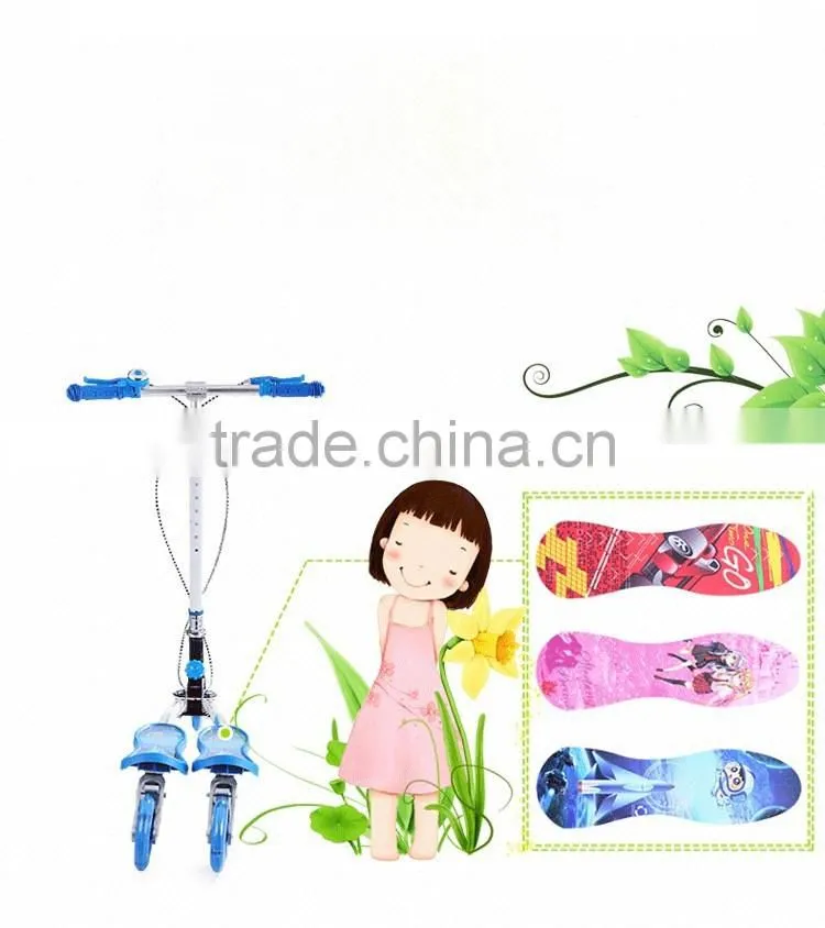 2017 New Cheap wholesale three wheels kick scooter for adults kids