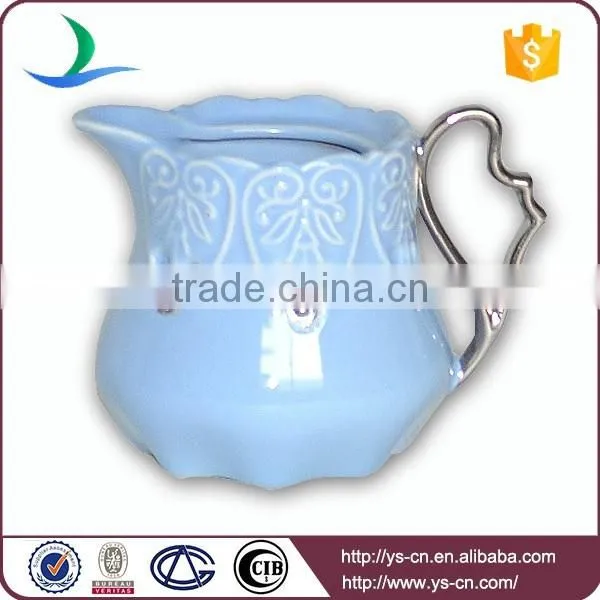 Hotel& restaurant &daily use blue ceramic coffee tea set
