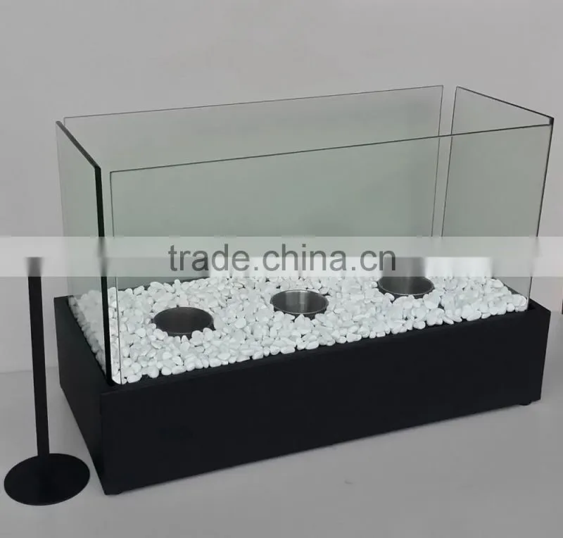 decorative square iron metal box fireplace,coffee table fireplace