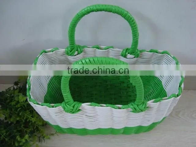 hotsale plastic rattan basketplastic food basket fruit vegetable washing plastic basket