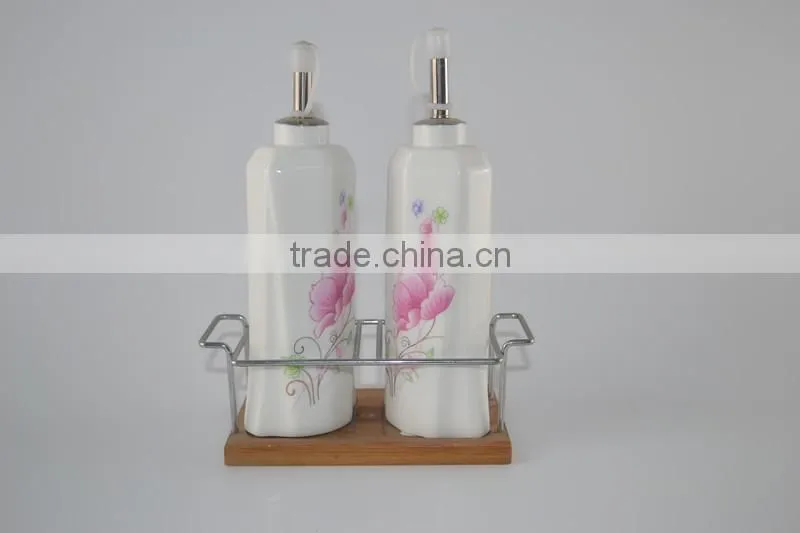 hot sale high quality 2015 new style magnesia porcelain canisters/pepper bottle sets/2pcs pepper shakers sets