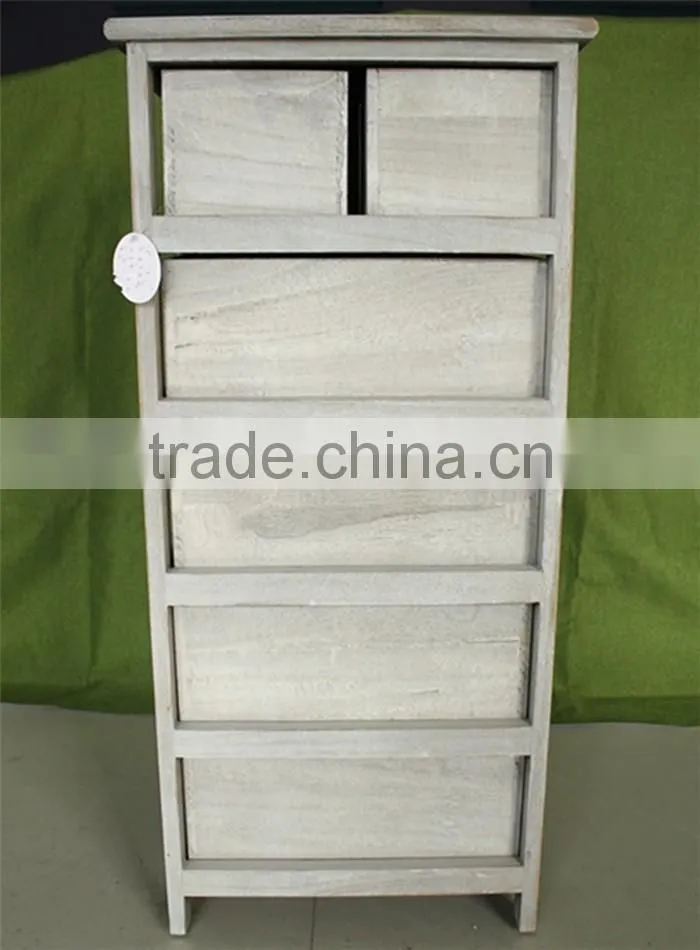 Unfinished recycled solid wood kids furniture for 6 hole