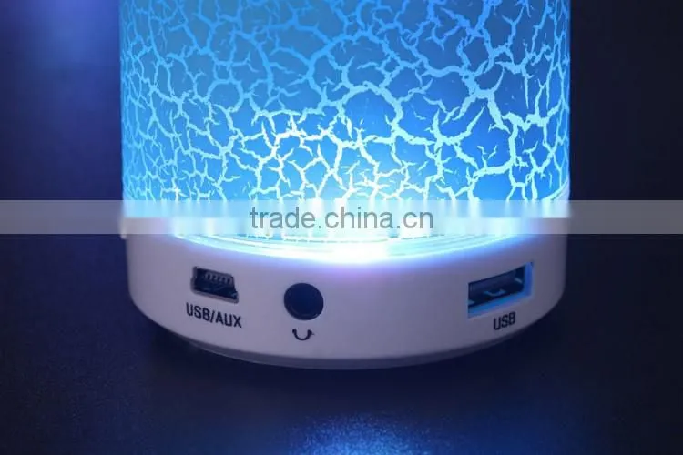 RGKNSE High Quality LED Speaker 300mAh Wireless Bluetooth Speaker with LED Light Brass mini Speaker