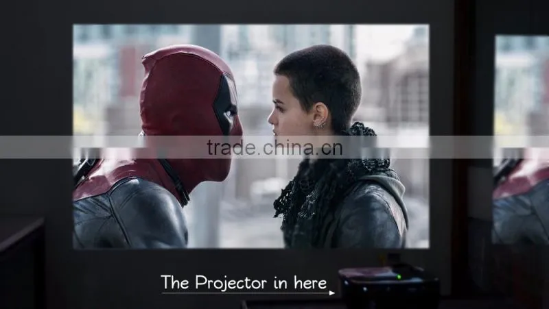 New arrival GP80 led projector 800x480pixels home theatre portable led projector GP80