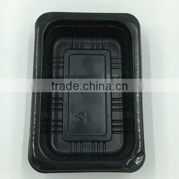 4-Compartments Disposable Plastic PP lunch food container/bento box