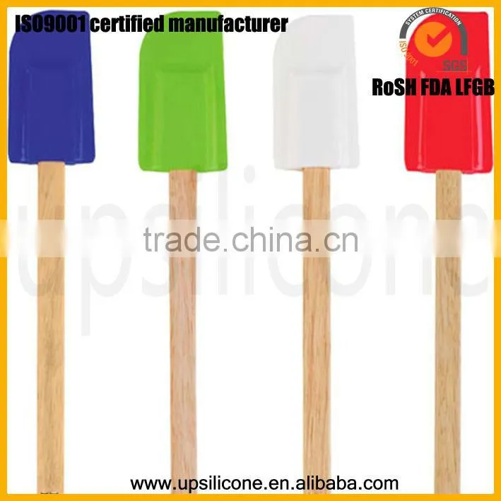 silicone spatula head with wooden/plastic/stainless steel handle