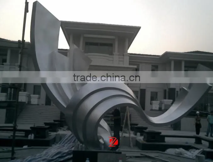 Outdoor Large Stainless Steel Flying Ribbon Sculpture