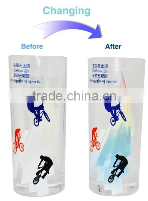 Magic Item Cold Color Changing beverage Glass Cup