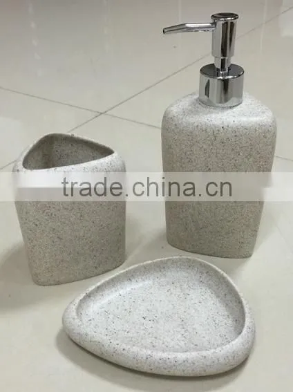 Bathroom set, set of SIX (WHITE)