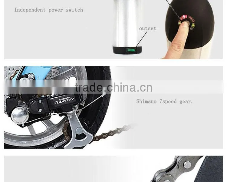 2017 portable electric bicycle mini folding ebike with CE EN15194 certificate