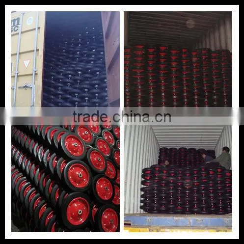 recycle rubber material 13inch solid rubber wheel